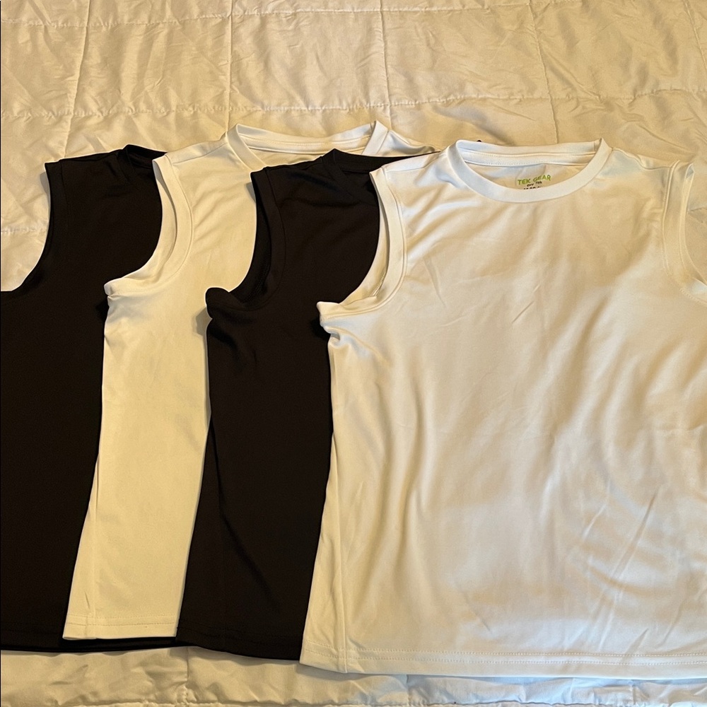 Tek Gear Kids Tank Tops in Black and White